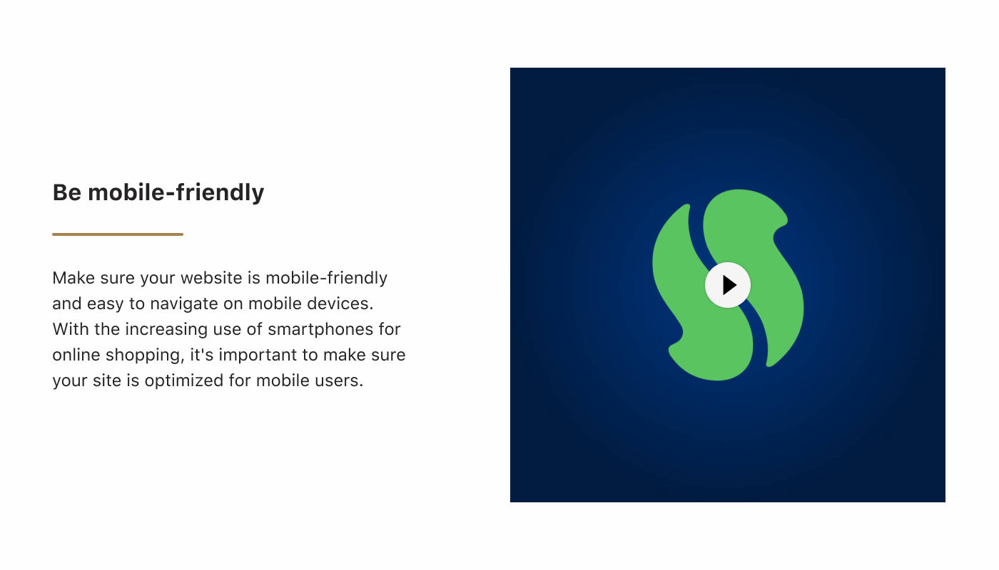 Shopify Video Section