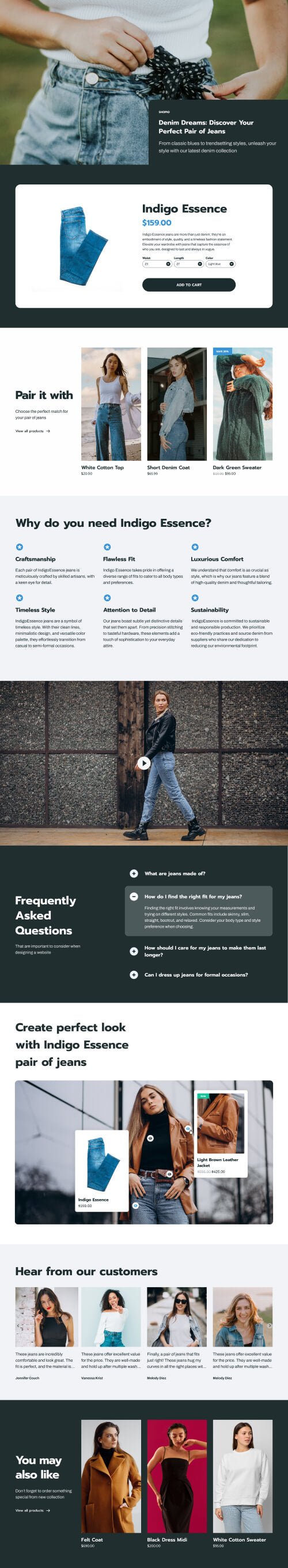 Shopify Landing Page - Shasta